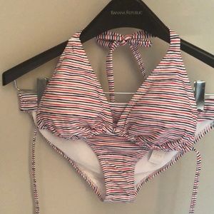 Gap Striped Swim Suit Size M
